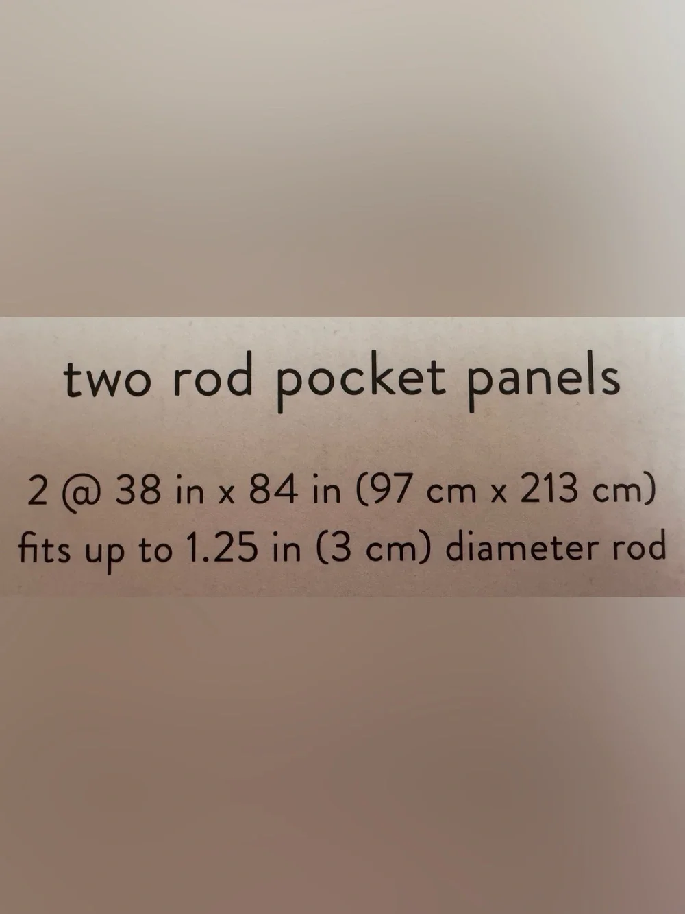 NWT- Peri Home White Textured Two-Paneled Curtain Set